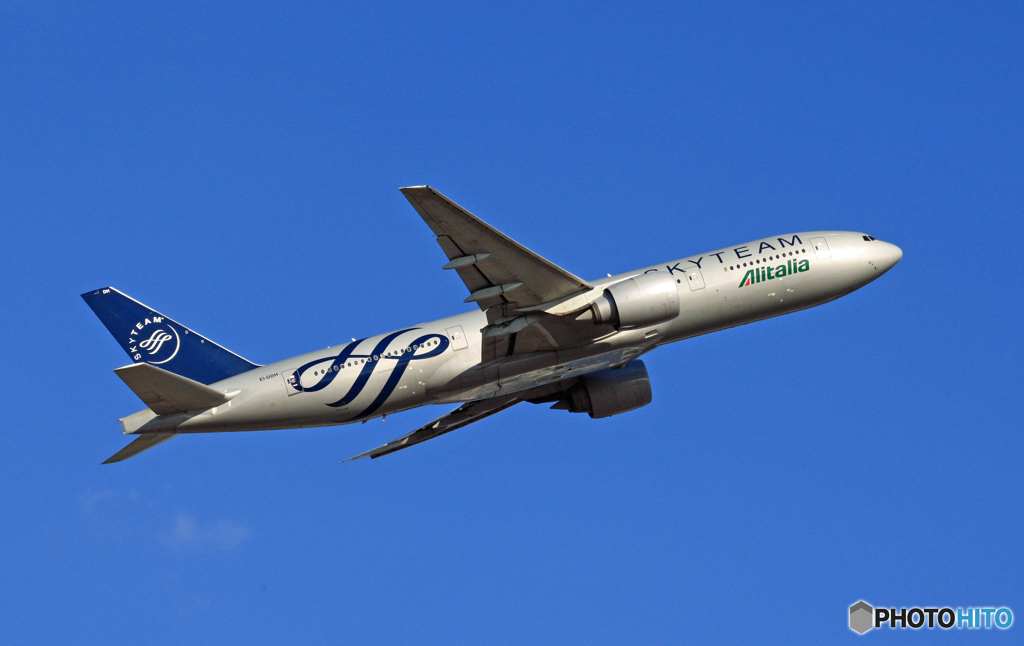 Alitalia 777-200 EI-DDH 離陸　