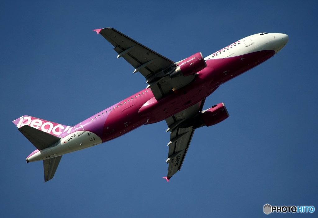 peach A320-214 出発　