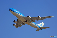 KLM 747-400 PH-BFT 離陸 