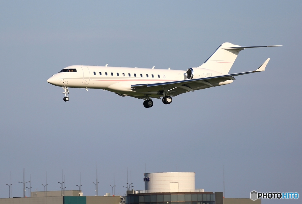 着陸　Bombardier BD-700 Global Express 