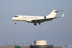 着陸　Bombardier BD-700 Global Express 