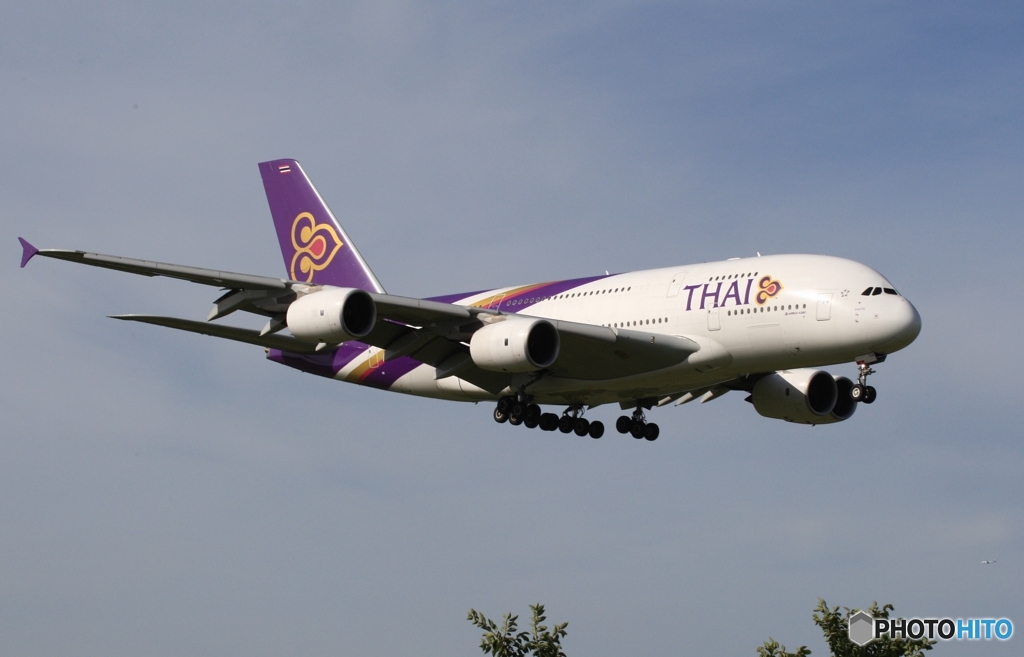 THAI A380-841 着陸　