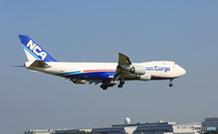 着陸NCA 747-8KZF JA16KZ/ジャンボ保存委員会