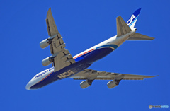 出発　NCA 747-8KZF JA11KZ 
