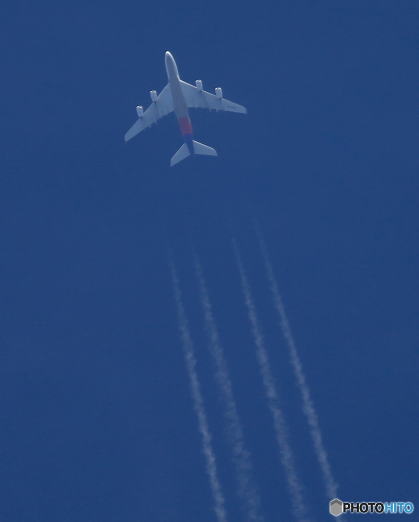 ✈未だ見ぬ、アシアナ航空 エアバスA380 ☮飛行機雲