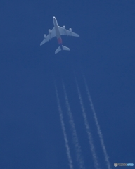 ✈未だ見ぬ、アシアナ航空 エアバスA380 ☮飛行機雲