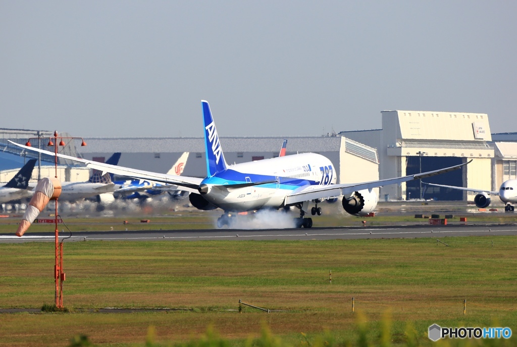 到着　ANA 787-8 JA820A