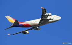 離陸 ASIANA 747-400 HL7421 