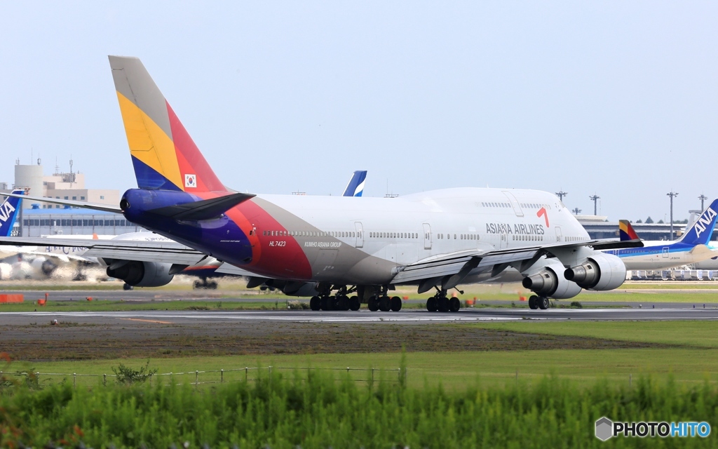 ASIANA 747-400  離陸　