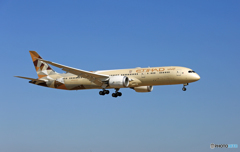 「すかい」 Etihad 787-9 A6-BLE着陸 
