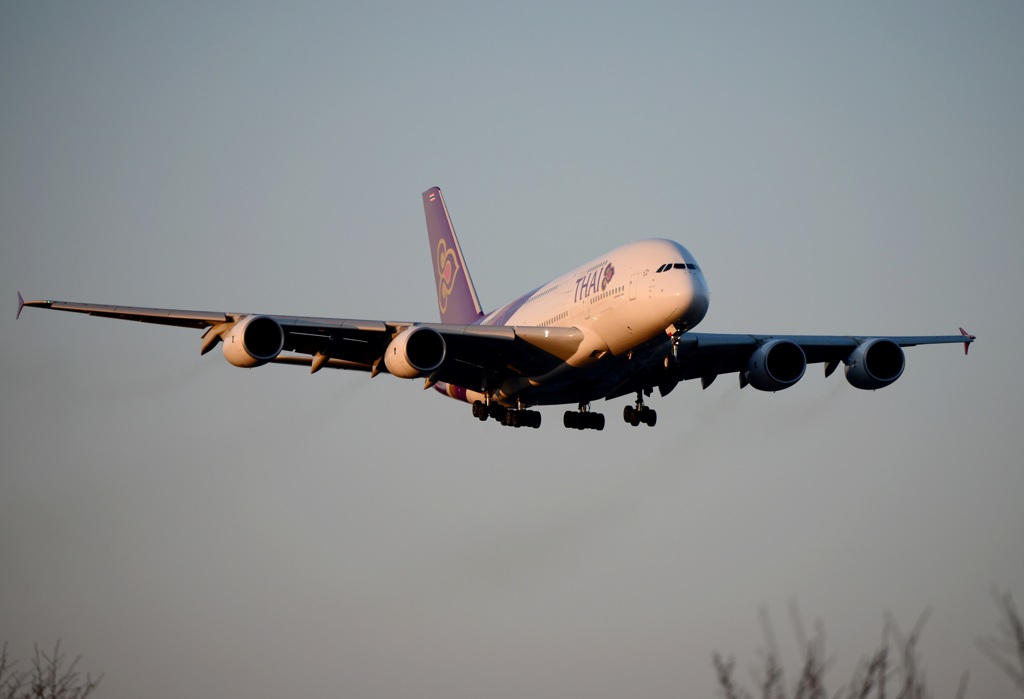 THAI A380-841 到着