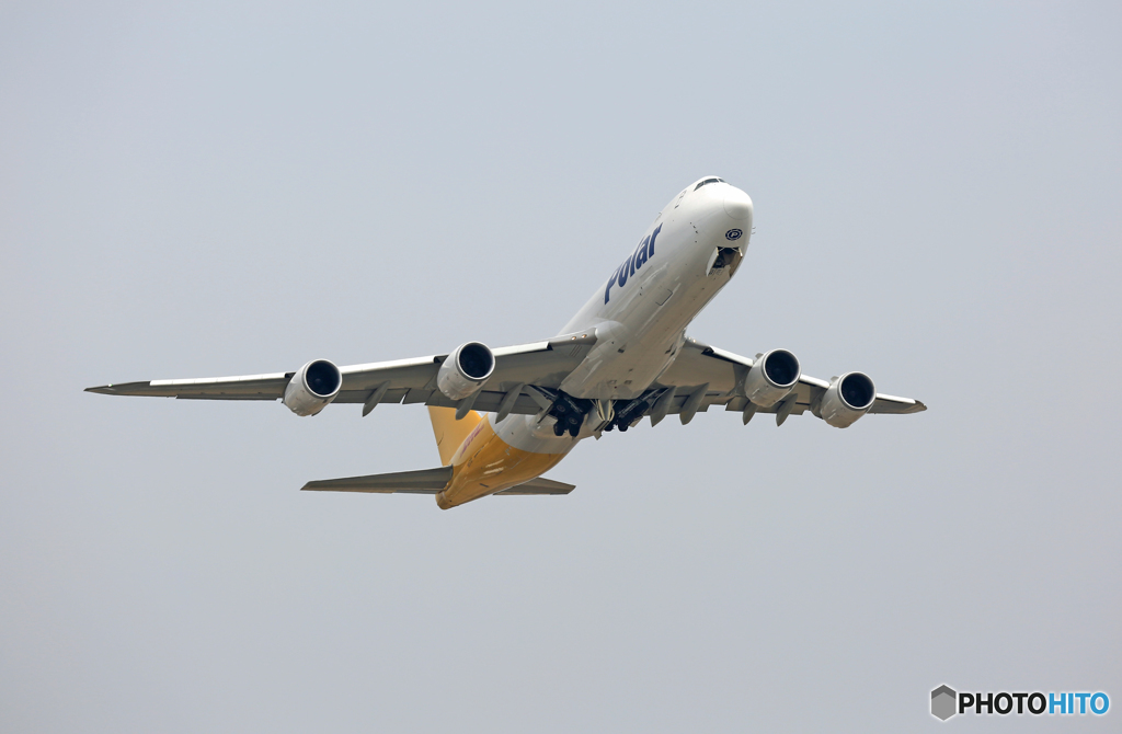 POLAR 747 N857GT 離陸 