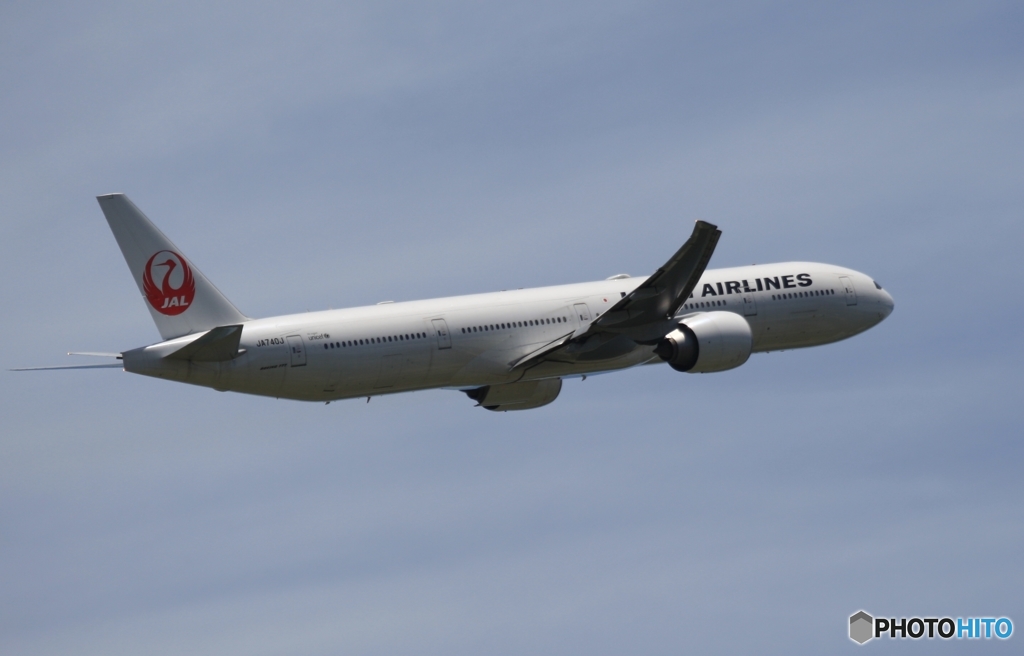 JAL 777-346 出発　