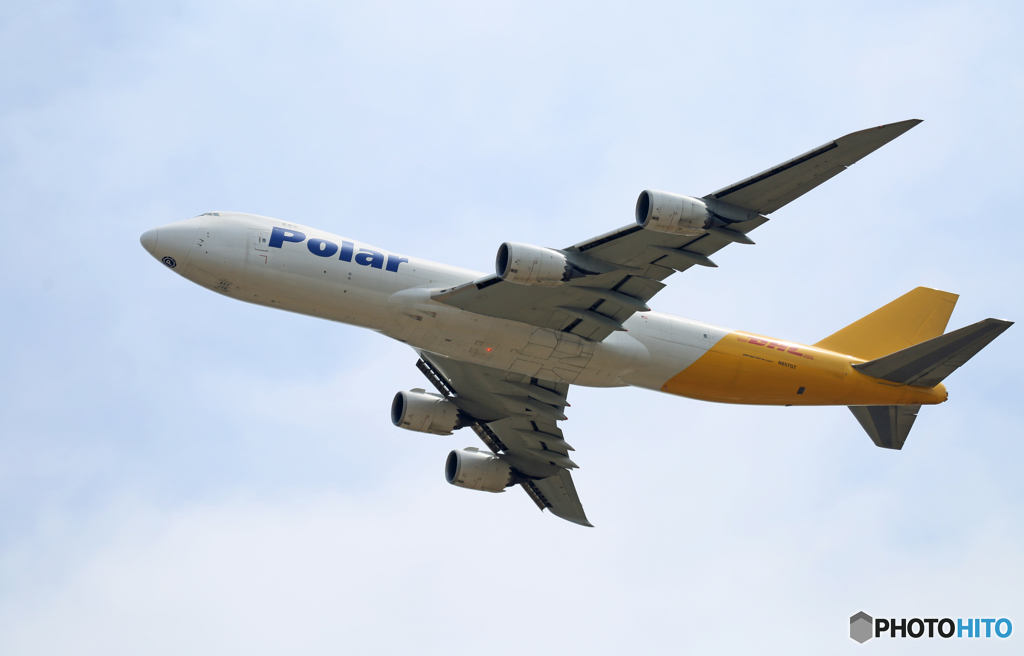 「そらー」 Polar 747-8 N857GT Takeoff 