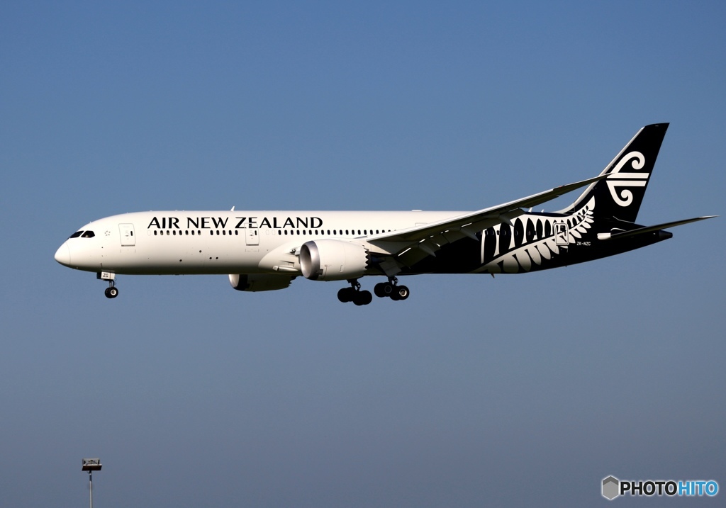 AIR NEW ZEALAND 787-9 着陸　
