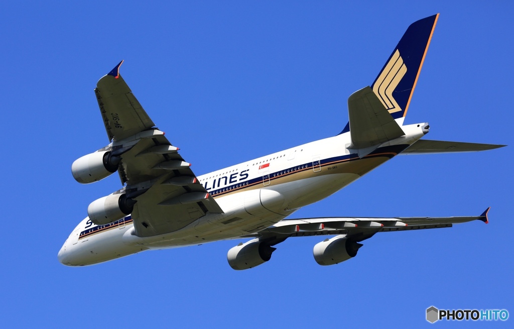 Singapore  A380-841 9V-SKK 離陸　 