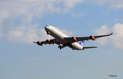 「空色」SAS A340-313 LN-RKF 離陸