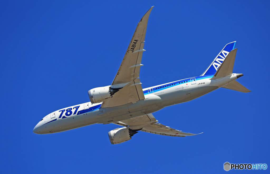 出発  ANA 787-8 JA814A