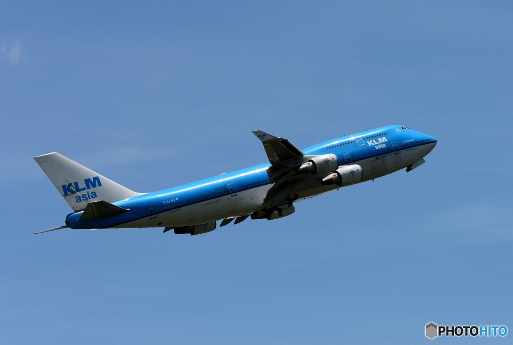 飛び立ち　KLM ７４７ジャンボ
