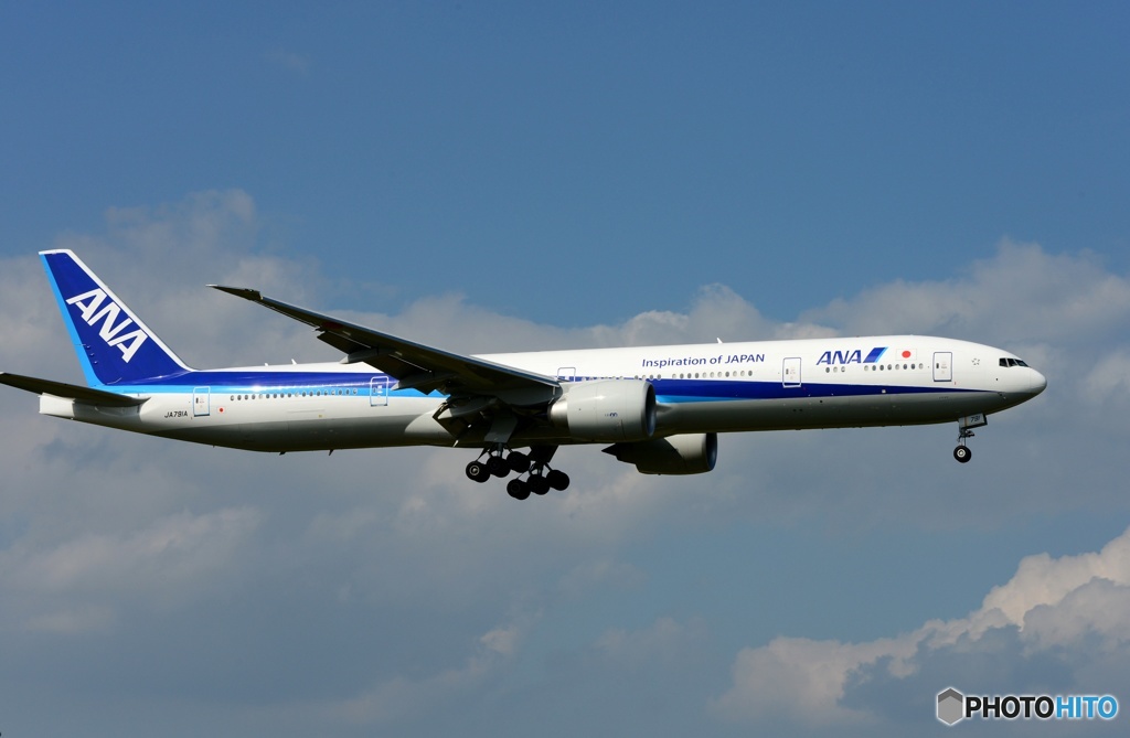 ANA 777-381 着陸　