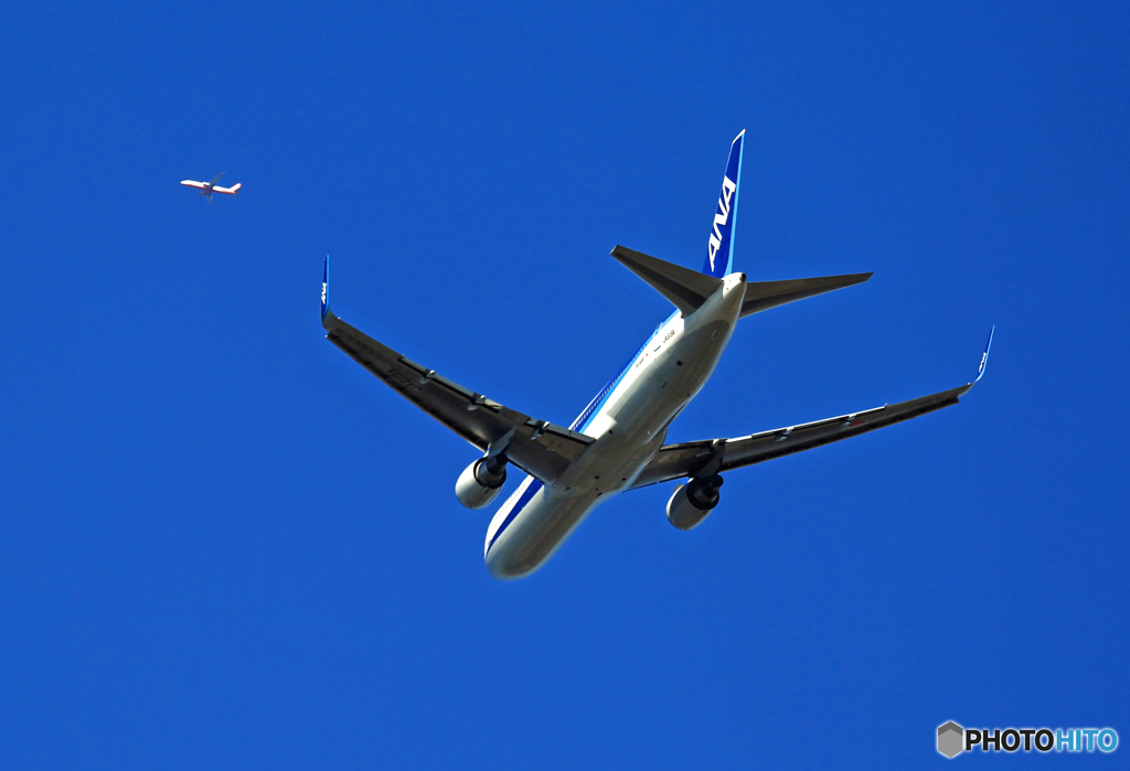 W離陸 ANA 767-346+