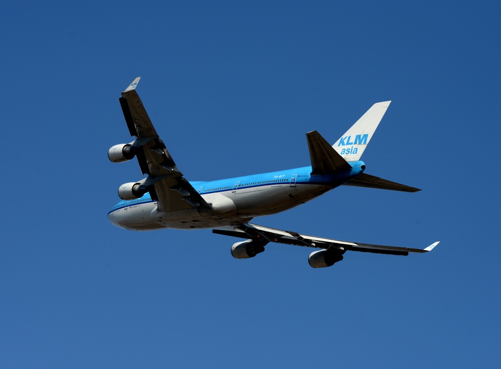 KLM 747-400 離陸