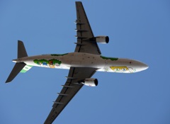 EVA A330-200 飛び立ち