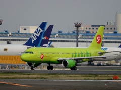 S7 A320-214 離陸　