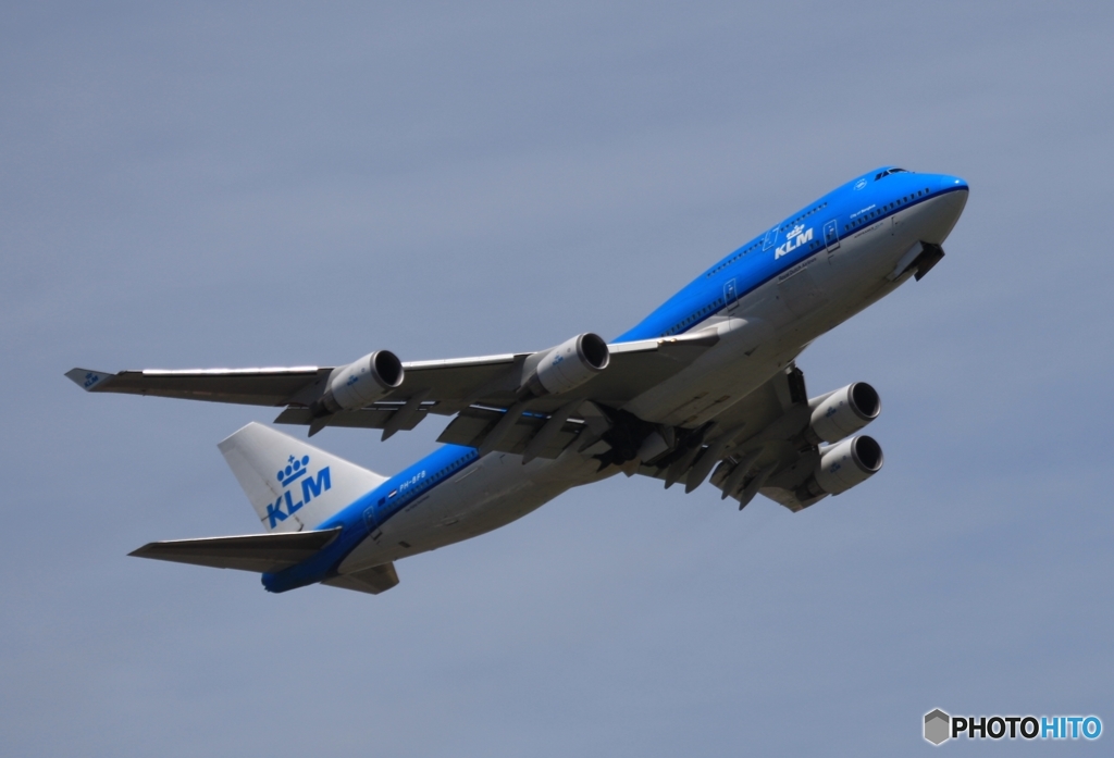 KLM 747-400　離陸　