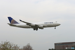 ☀ UNITED 747-400 N117UA 到着 ☀ UNITED 747-400 N117UA 到着