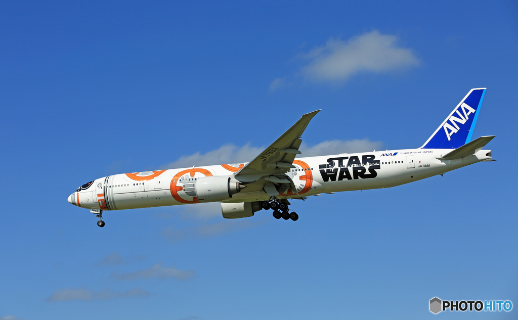 「青空」ANA Star Wars 777-381 JA789A