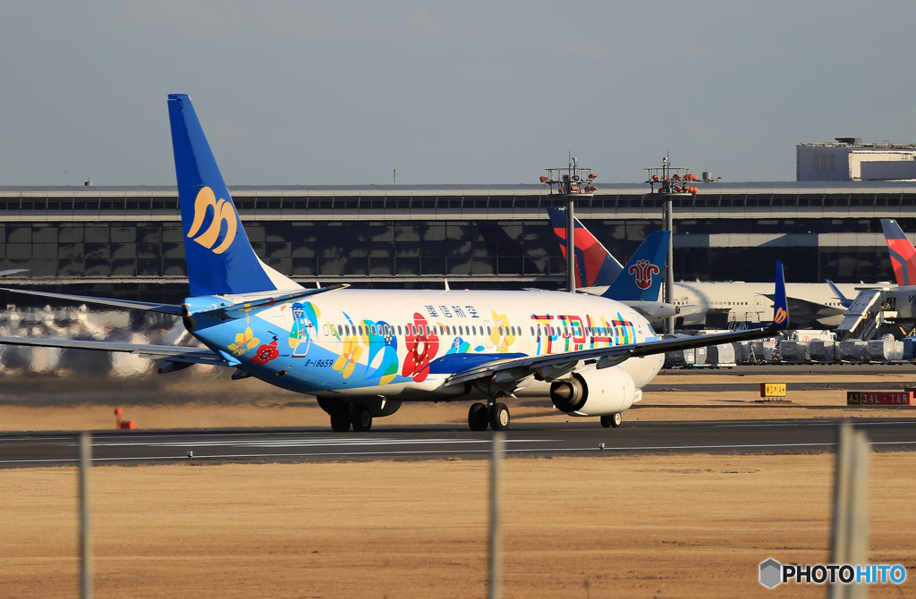 出発☮マンダリン航空「花現台中」737-800☮