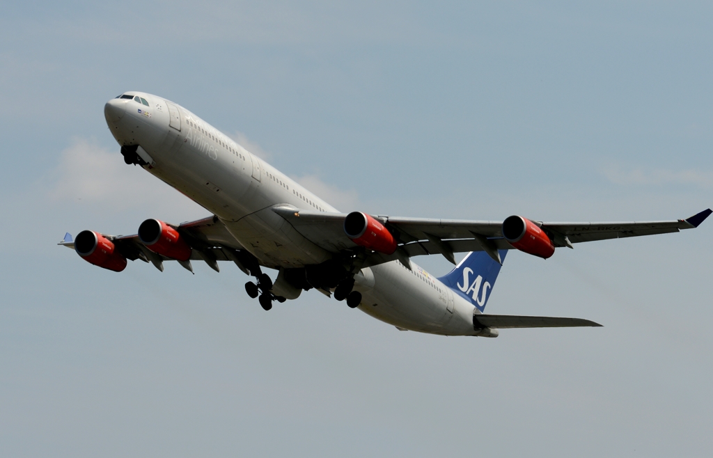 離陸（230）SAS A340-319	