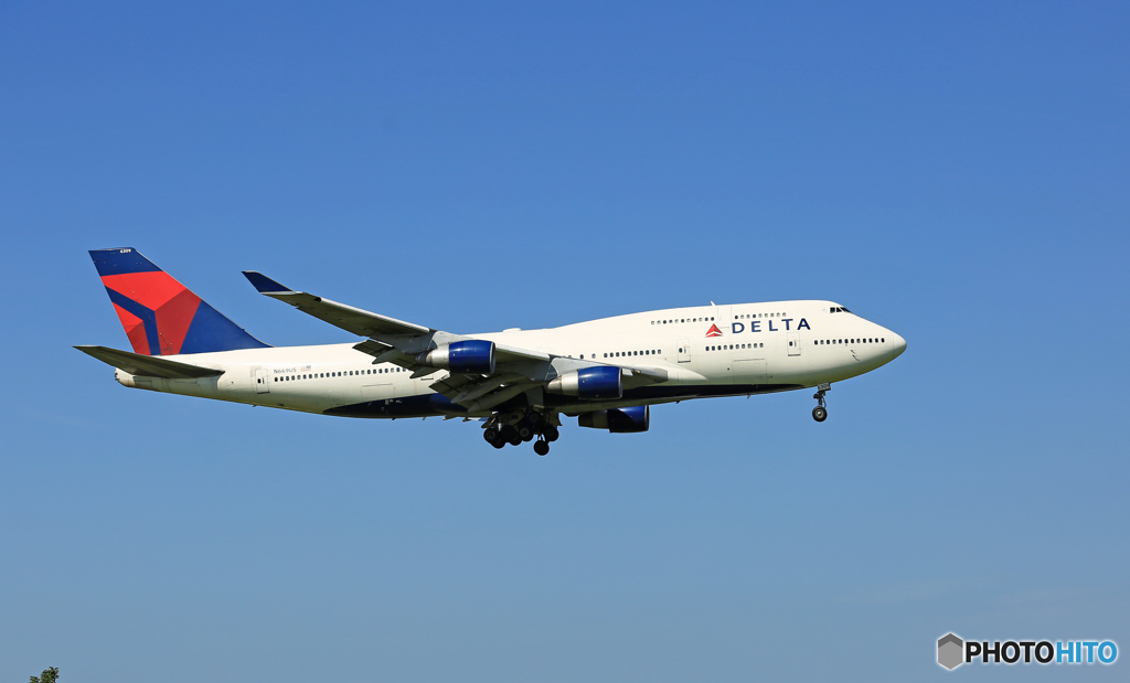 到着DELTA 747-400 N669US/ジャンボ保存委員会 