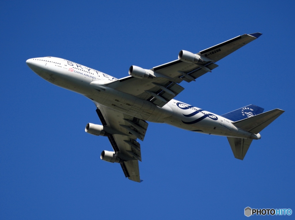 離陸　China 747-400