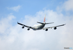 「良い空～」 CHINA 747-400 B-18701離陸