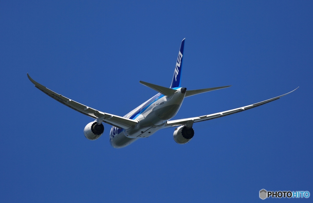 離陸　ANA 787-8