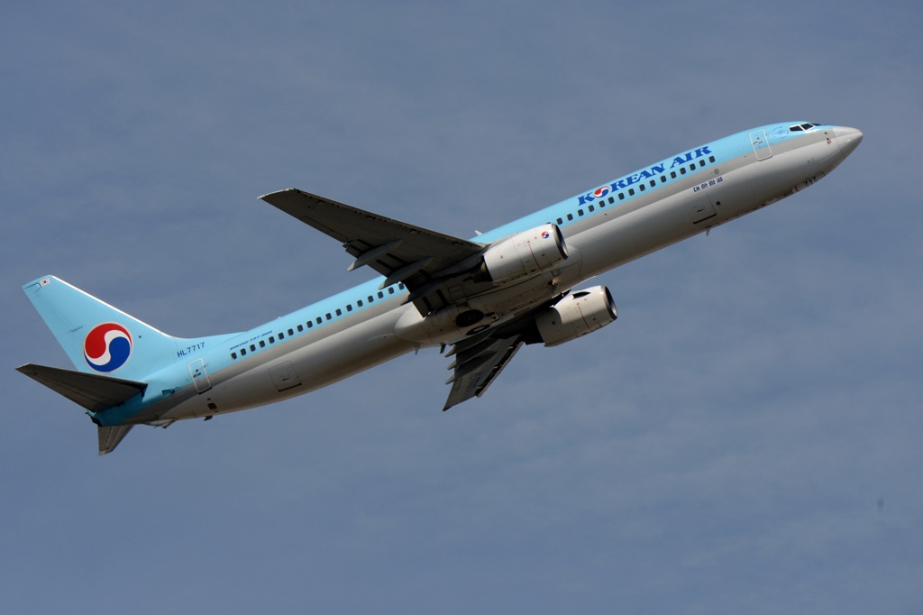 離陸　Korean 737-800