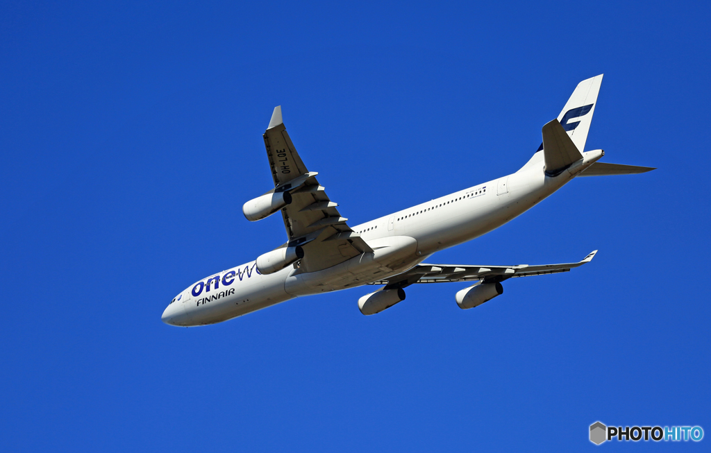 「そらー」 Finnair A340-313 OH-LQD Takeoff