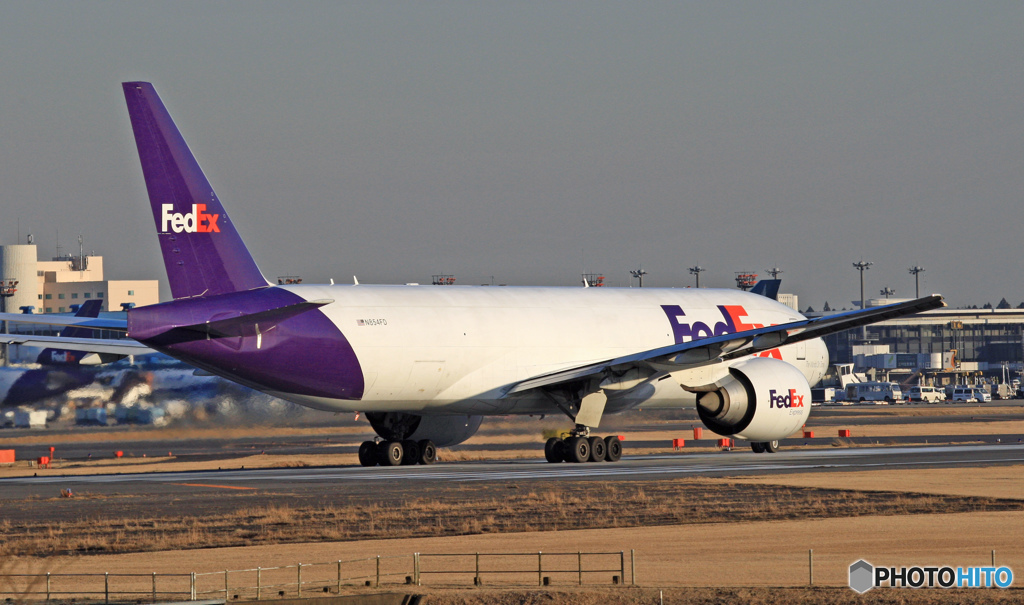 FedEx 777-FS2 N854FD 離陸 
