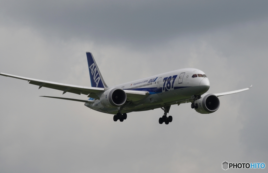 ANA 787-8 着陸　