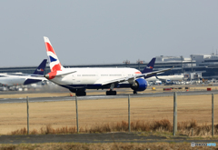 「ぶるー」 British 787-9 G-ZBKC 出発 「ぶるー」 British 787-9 G-ZBKC 出発