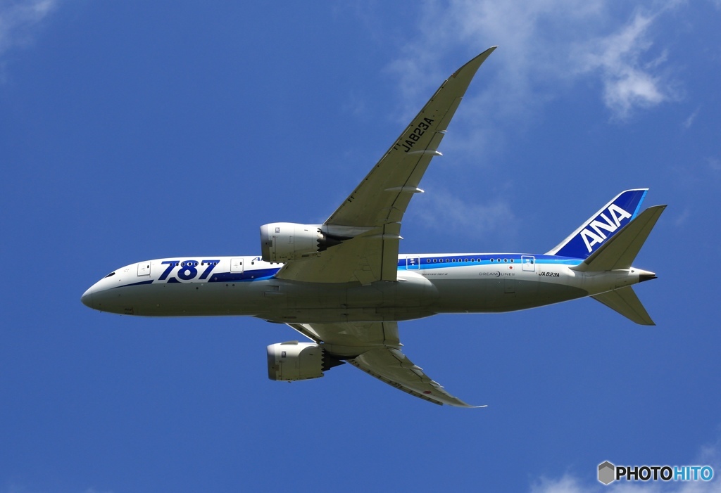 出発　ANA 787-8 JA823A