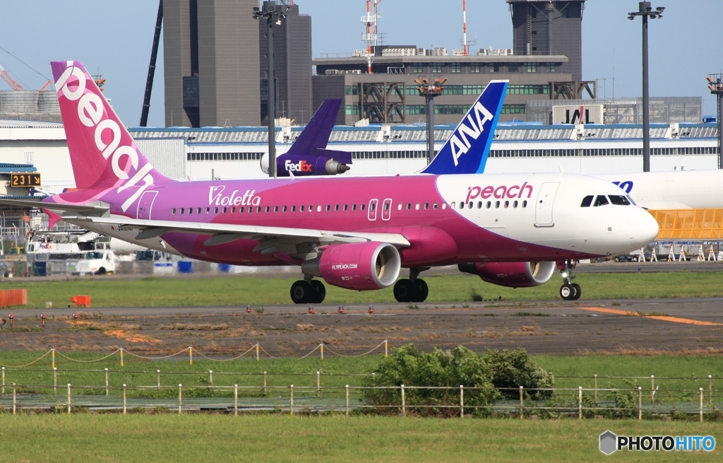 peach A320-214  出発　