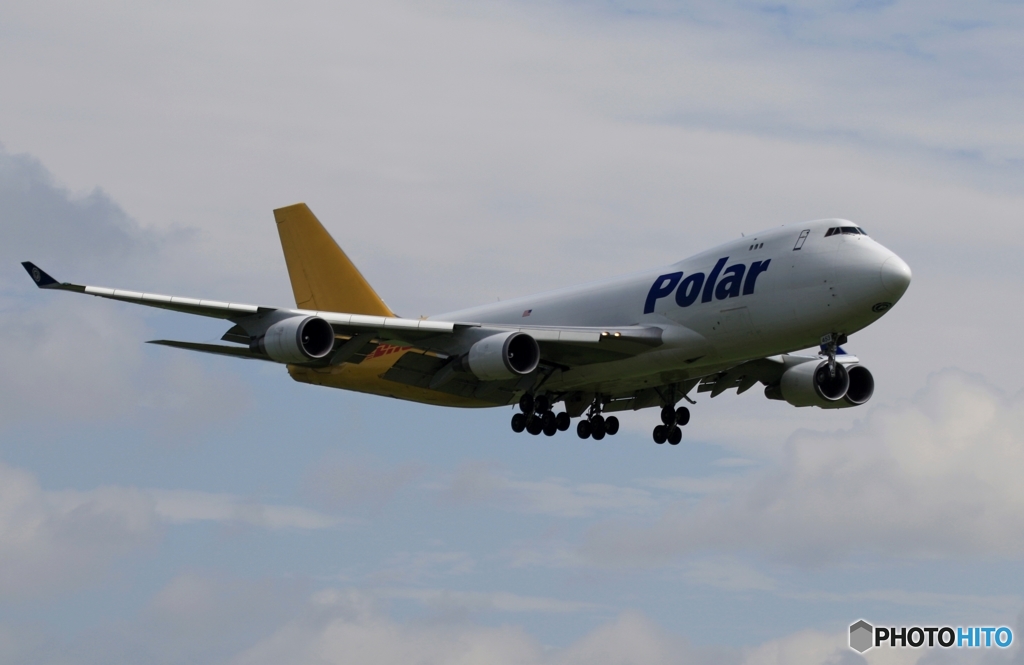 到着　POLAR ７４７ジャンボ機