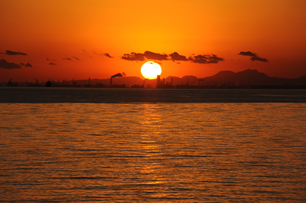 「綺麗な夕焼け」４