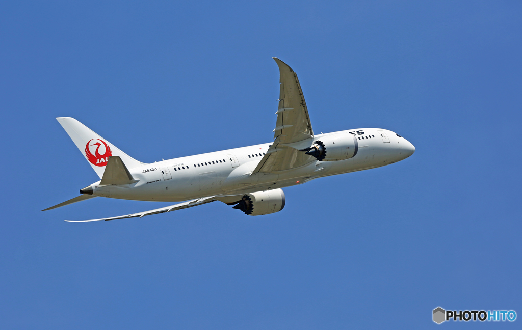 飛び立ち JAL 787-8 JA842J