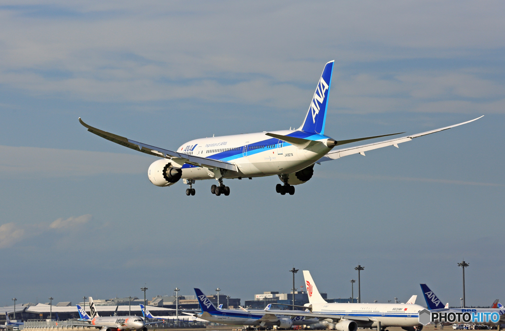 着陸 ANA 787-8 JA872A