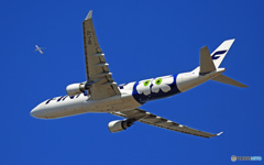 W離陸 FINNAIR　A330-300[マリメッコ ウニッコ] OH-LTD
