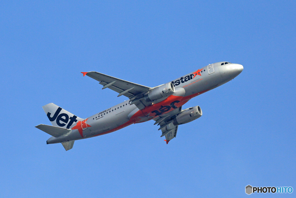 飛び立ち Jetstar A320-232 JA06JJ